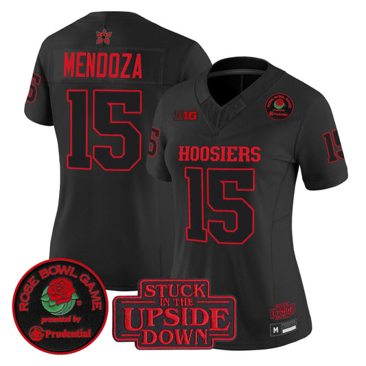 Fernando Mendoza Jersey #15 Indiana Hoosiers Stranger Things 2025 Rose Bowl Stitched