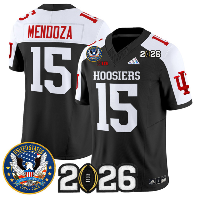 Fernando Mendoza Jersey #15 Indiana Hoosiers United States 250th 2026 Stitched