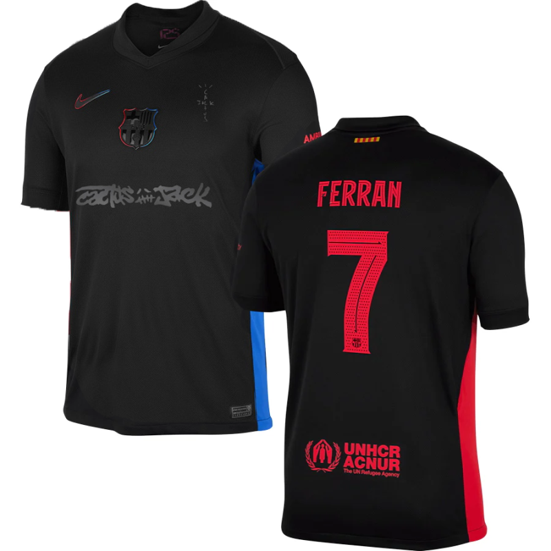 Frenkie de Jong 21 Barcelona 2025-26 Third Match Jersey – Orange