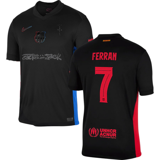 Frenkie de Jong 21 Barcelona 2025-26 Third Match Jersey – Orange