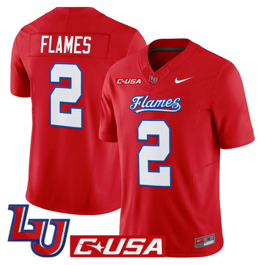 Flames Jersey #2 Liberty Flames 2025 Vapor Limited Stitched Red