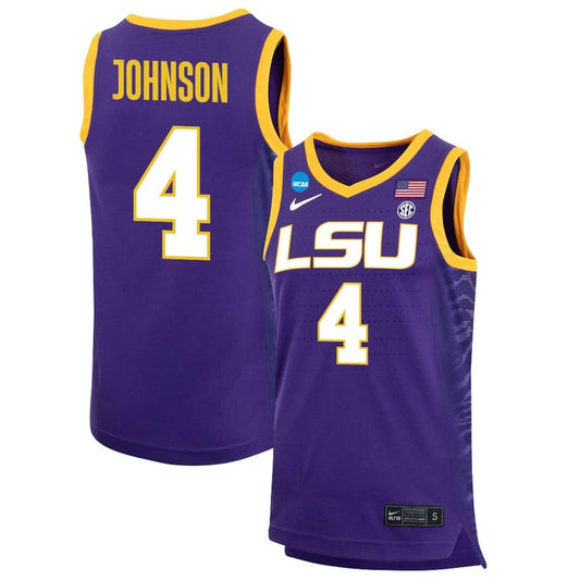 Flau'jae Johnson Jersey LSU Tigers Basketball 2023 NCAA College #4