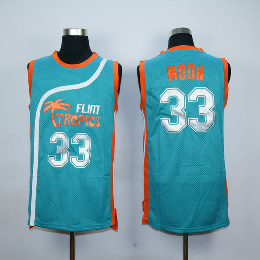Flint Tropics #33 Moon Basketball Jersey