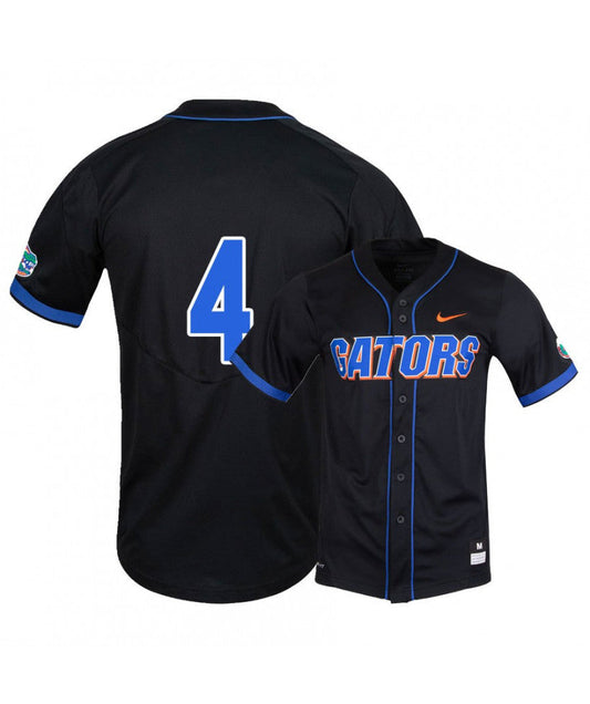Florida Gators 4 Jud Fabian Black College Baseball Jersey