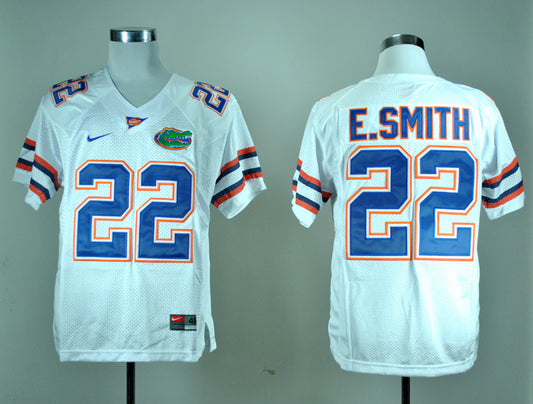 Florida Gators #22 Emmitt Smith College Football Jersey White