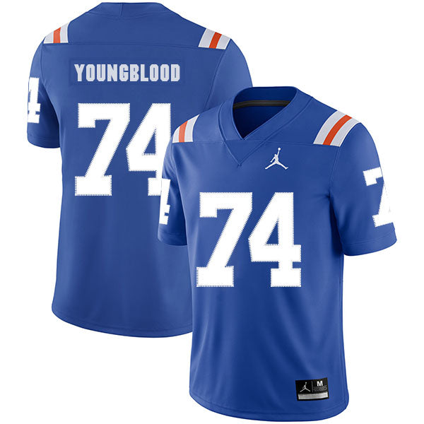 Florida Gators #74 Jack Youngblood NCAA Football Jersey Blue