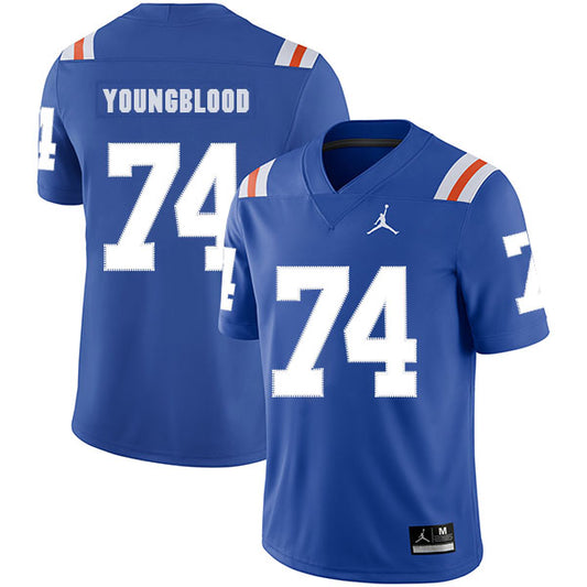Florida Gators #74 Jack Youngblood NCAA Football Jersey Blue