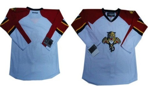 Florida Panthers Customized White Jersey