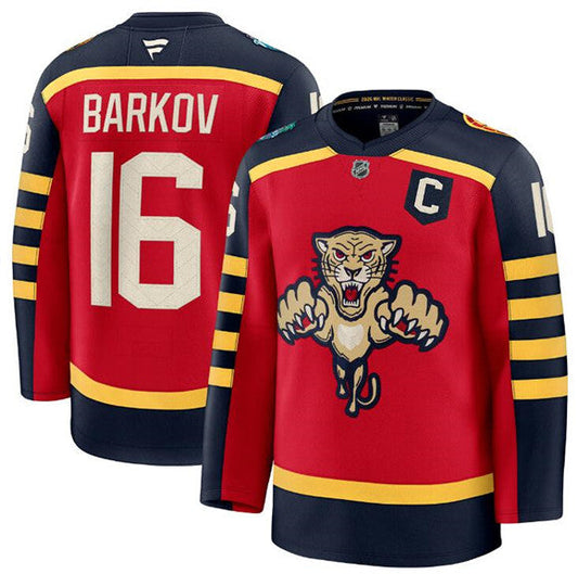 Florida Panthers #16 Aleksander Barkov Jersey Red 2026 Winter Classic Stitched