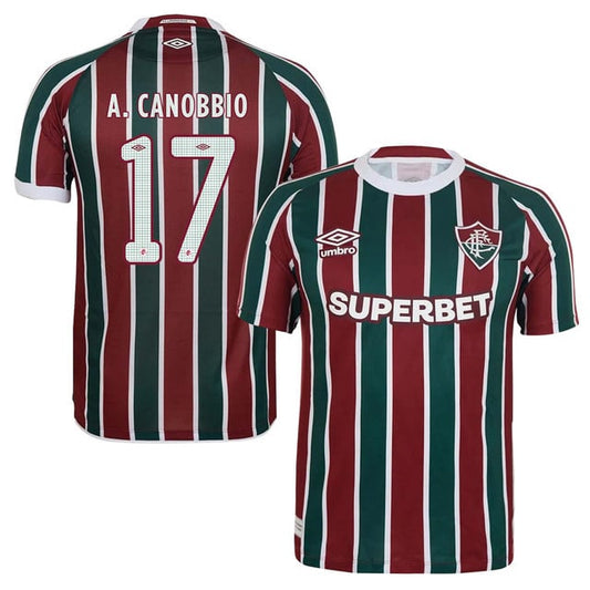 Fluminense Agustín Canobbio 17 Home 2025-26 Jersey – Red Green