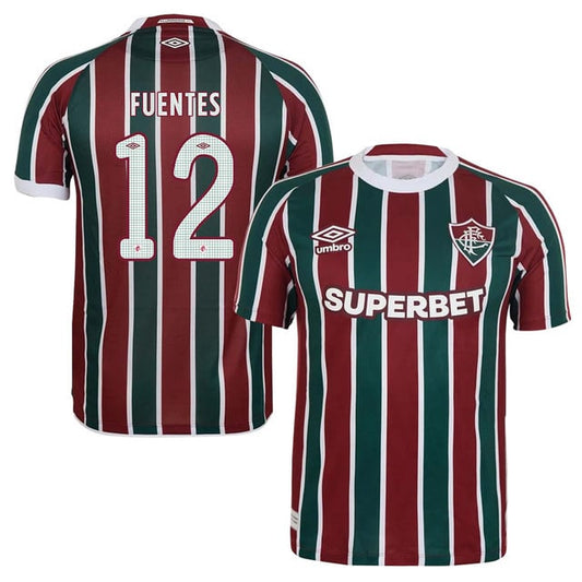 Fluminense Gabriel Fuentes 12 Home 2025-26 Jersey – Red Green