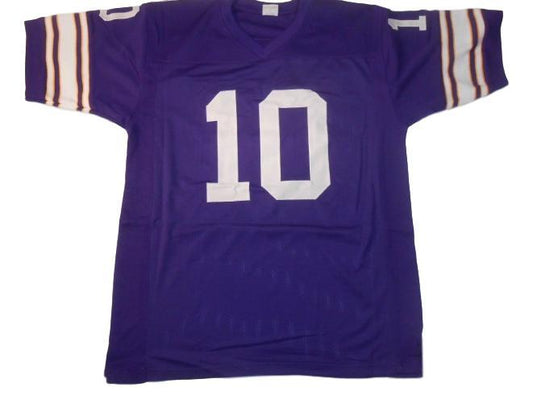 Fran Tankerton Jersey #10 Custom Unsigned Football Stitched Purple