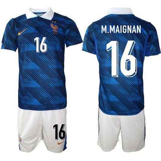 France #16 M.MAIGNAN Jerseys National Team x World Cup 2026 Home On Field Soccer