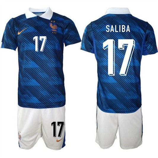 France #17 SALIBA Jerseys National Team x World Cup 2026 Home On Field Soccer