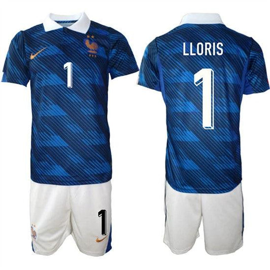 France #1 LLORIS Jerseys National Team x World Cup 2026 Home On Field Soccer