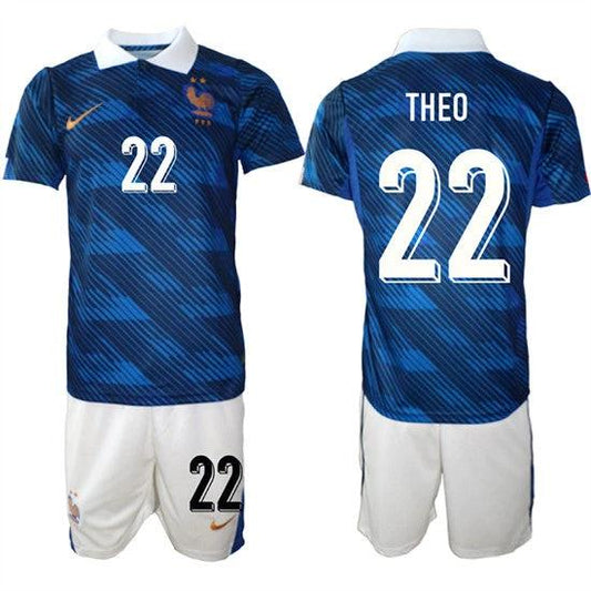 France #22 THEO Jerseys National Team x World Cup 2026 Home On Field Soccer