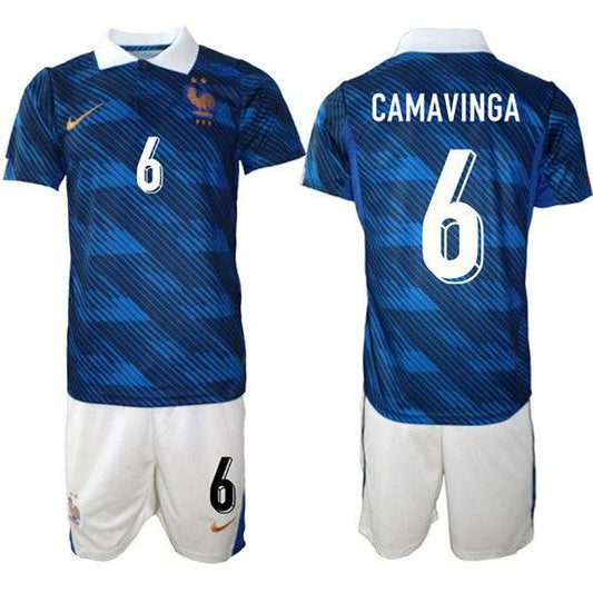 France #6 CAMAVINGA Jerseys National Team x World Cup 2026 Home On Field Soccer