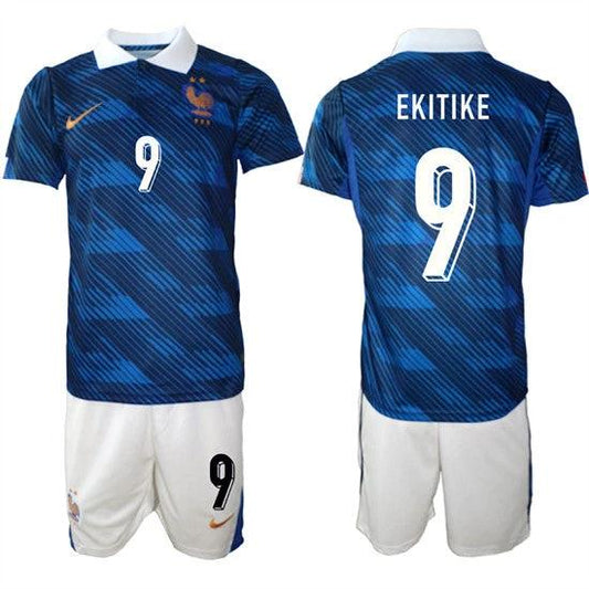 France #9 EKITIKE Jerseys National Team x World Cup 2026 Home On Field Soccer