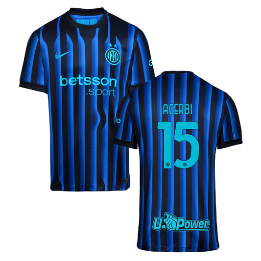 Francesco Acerbi #15 Inter Milan 2025-26 Home Match Jersey – Blue