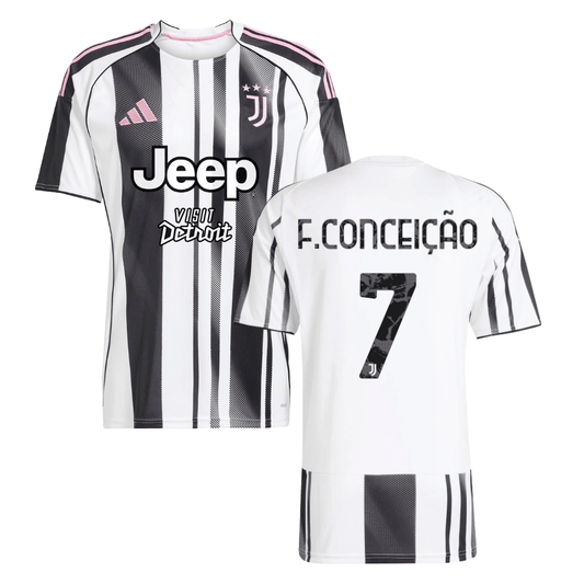 Francisco Conceicao 7 Juventus 2025-26 Home Men Jersey – White