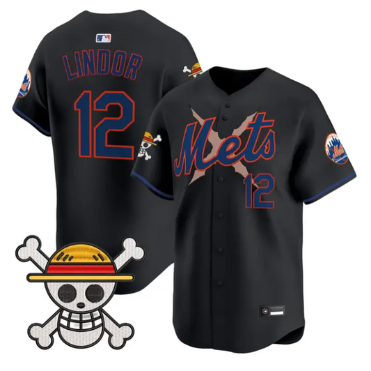 Francisco Lindor Jersey #12 New York Mets One Piece Premier Stitched