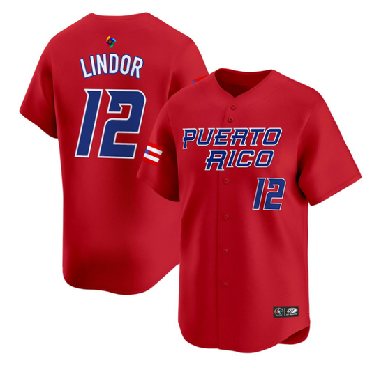 Francisco Lindor Jersey #12 Puerto Rico Classic 2026 Roster Stitched