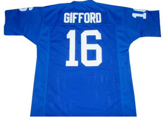 Frank Gifford Jerse New York Giants Custom Throwback Football Blue