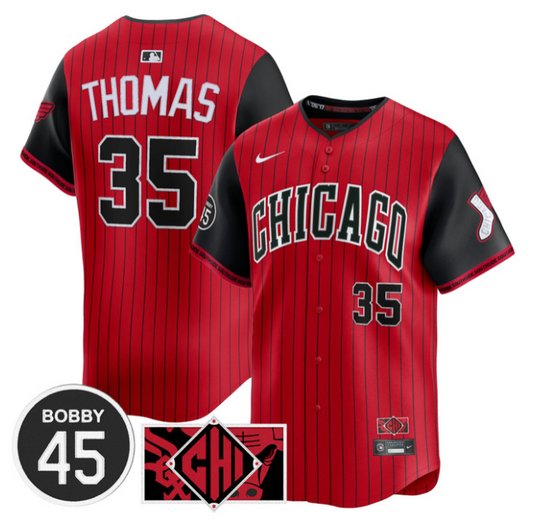 Frank Thomas Jersey #35 Chicago White Sox Bobby Jenks Stitched City Connect
