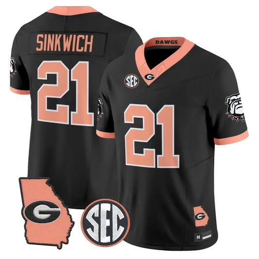 Frank Sinkwich Jersey #21 Georgia Bulldogs 2026 The Big Peach Stitched
