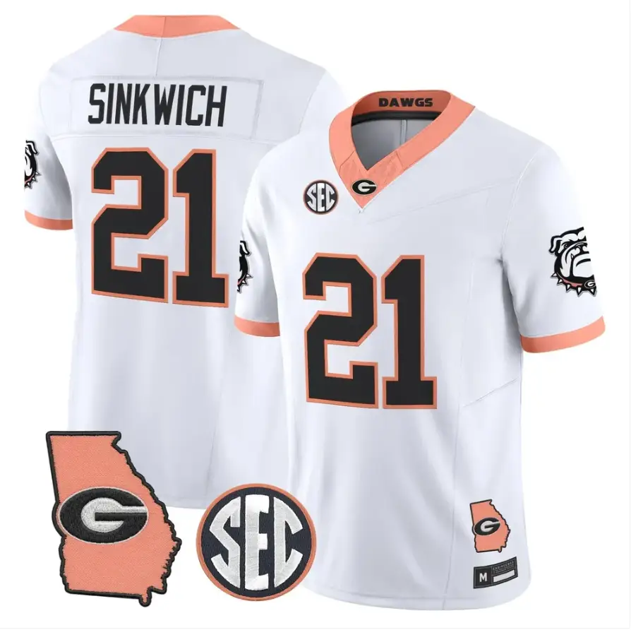 Frank Sinkwich Jersey #21 Georgia Bulldogs 2026 The Big Peach Stitched