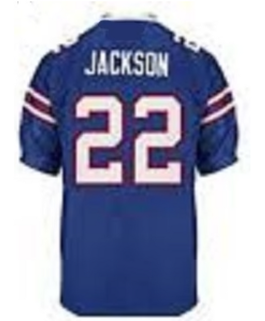 Fred Jackson Jersey Buffalo Bills Custom Throwback Football Blue