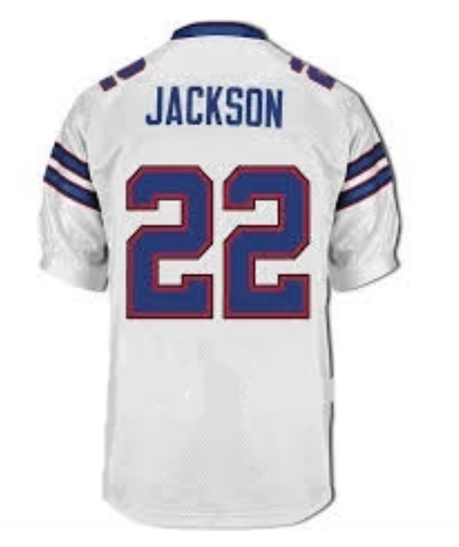 Fred Jackson Jersey Buffalo Bills Custom Throwback Football White