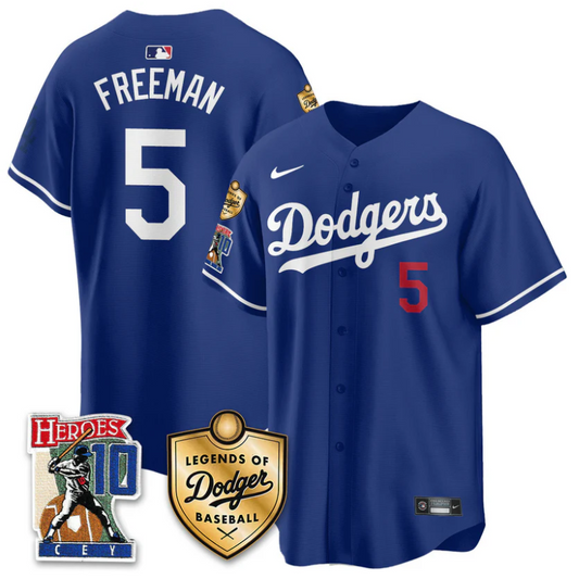 Freddie Freeman Jersey #5 Dodgers Ron Cey Legends Of Dodgers Royal