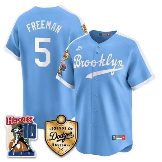 Freddie Freeman Jersey #5 Dodgers Ron Cey Legends Of Dodgers Throwback Royal