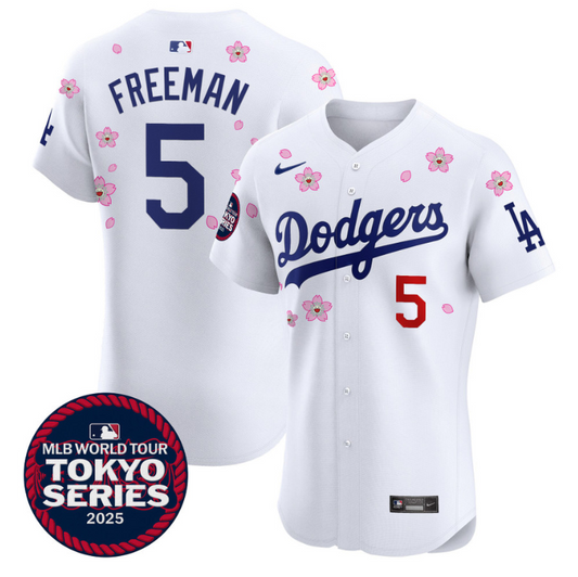 Freddie Freeman Jersey #5 Dodgers Tokyo Series 2025 Vapor Premier Elite Stitched White