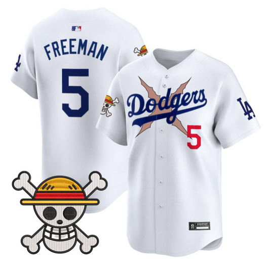 Freddie Freeman Jersey #5 Los Angeles Dodgers One Piece 2025 Stitched White