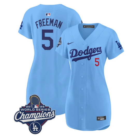 Freddie Freeman Dress #5 Dodgers 2025 World Series Champions Stitched
