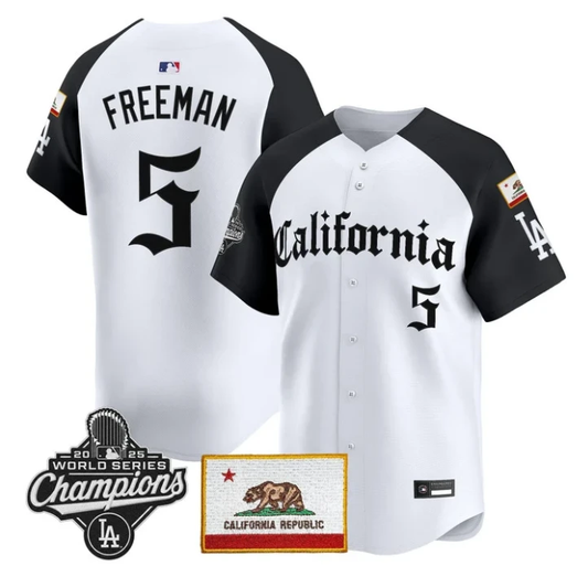 Freddie Freeman Jersey #5 Dodgers California Gothic Edition Stitched