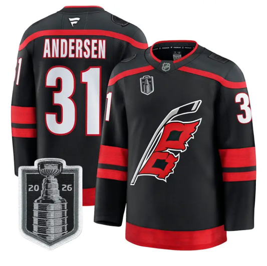 Frederik Andersen Jersey #31 Carolina Hurricanes 2026 Stanley Cup Stitched