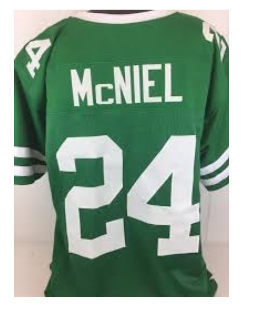 Freeman McNeal Jersey New York Jets Custom Throwback Football Green