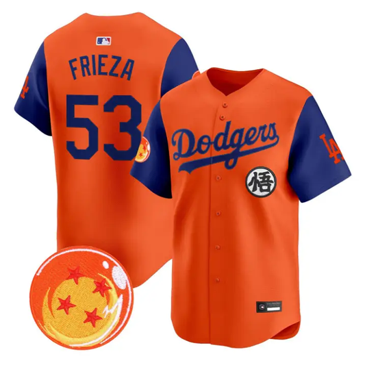 Frieza Jersey #53 Dodgers Dragon Ball Vapor Premier Limited Stitched