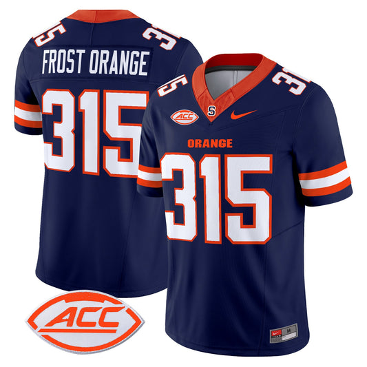 Frost Orange Jersey #315 Syracuse Orange 2025 Limited Stitched Navy