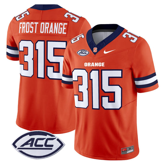 Frost Orange Jersey #315 Syracuse Orange 2025 Limited Stitched Orange