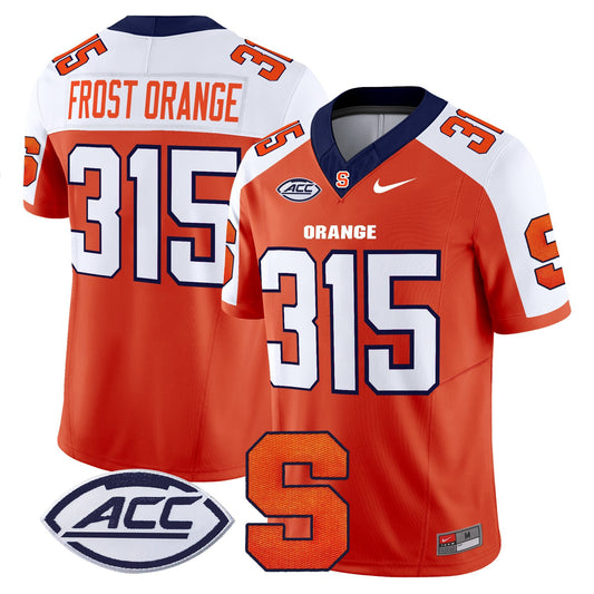 Frost Orange Jersey #315 Syracuse Orange 2025 Limited Stitched Orange Alternat