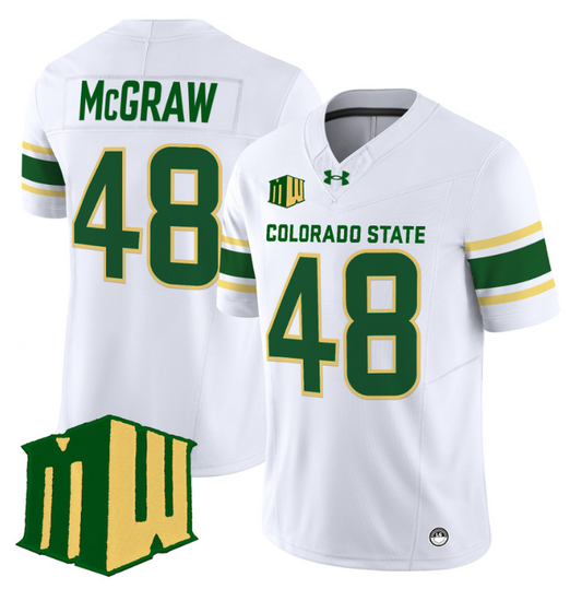 Jack Christiansen Jersey #19 Colorado State Rams 2024 Stitched Orange Alternate