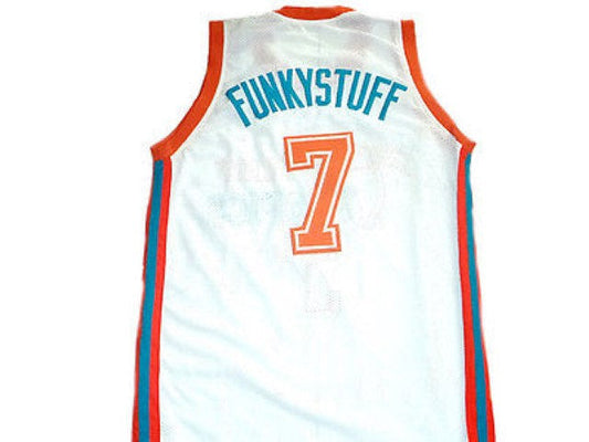 Funkystuff Jersey #7 Flint Tropics Semi Pro Basketball White