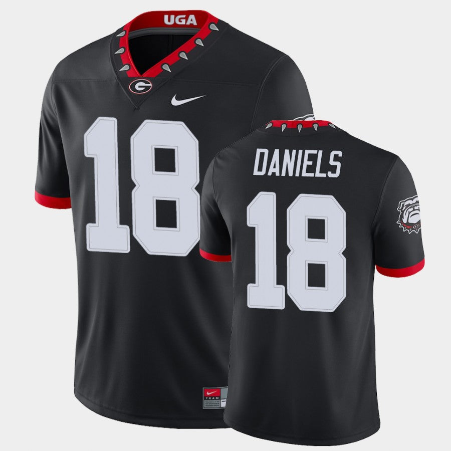 Georgia Bulldogs #18 JT Daniels Black College Football Alternate Game Jersey