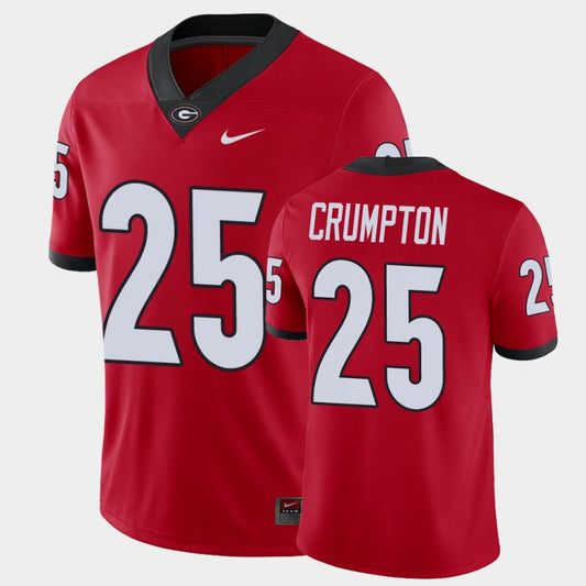 Georgia Bulldogs #25 Ahkil Crumpton Red College Football Alumni Player Jersey