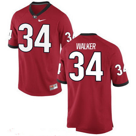 Georgia Bulldogs #34 Herschel Walker Red Stitched College Football 2016 NCAA Jersey