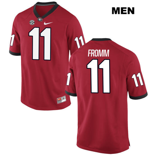 Georgia Bulldogs #11 Jake Fromm Red Stitched NCAA College Football Jersey